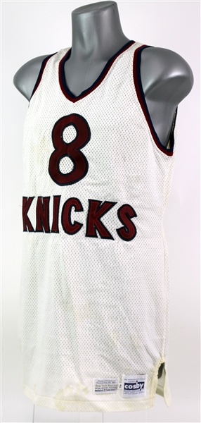 1982-83 Vince Taylor New York Knicks Game Worn Home Jersey (MEARS A8)