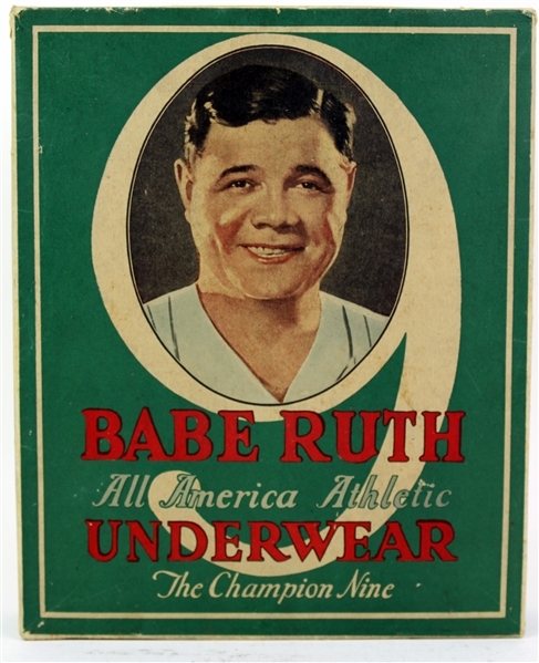 1920s High Grade Babe Ruth New York Yankees All America Athletic Underwear Box 