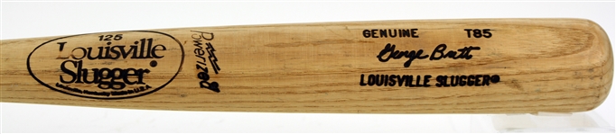 1989 George Brett Kansas City Royals Louisville Slugger Professional Model Bat (MEARS A5)