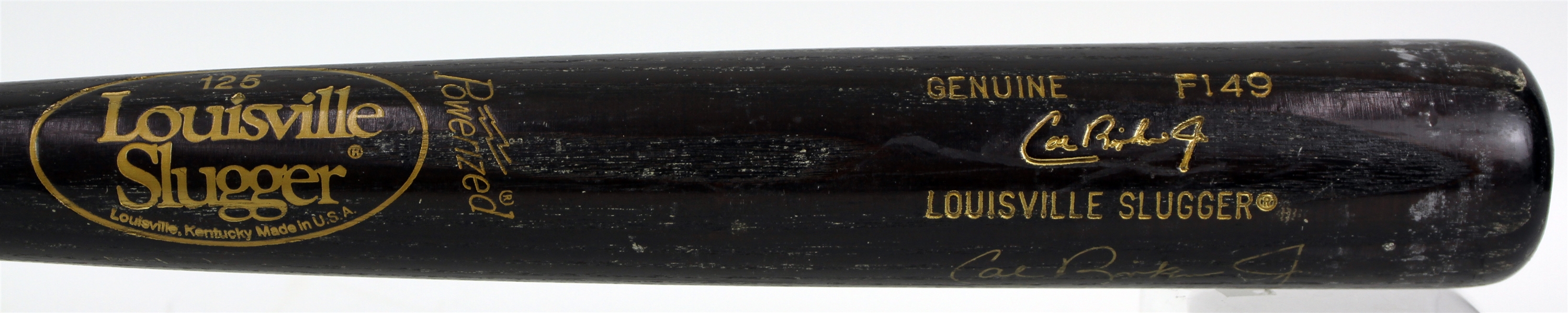1987-88 Cal Ripken Jr. Baltimore Orioles Signed Louisville Slugger Professional Model Bat (MEARS A5/JSA)