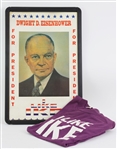 1953-1961 Dwight D. Eisenhower 34th President Campaign Poster and T-Shirt 