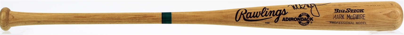 1989 Mark McGwire Oakland Athletics Signed Rawlings Adirondack Professional Model Bat (MEARS A5/JSA)