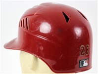 2008 Miguel Montero Arizona Diamondbacks Signed Game Worn Batting Helmet (MEARS LOA/JSA/MLB Hologram)