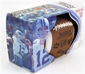 1970's Roger Staubach Dallas Cowboy Player Endorsed Reach Store Model Football w/ Original Box