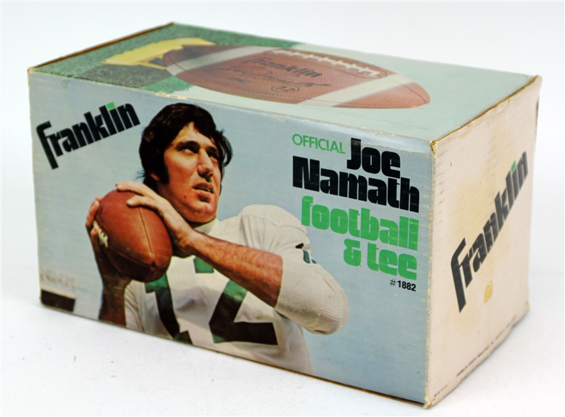 1970s Joe Namath New York Jets Player Endorsed Franklin Store Model Football w/ Original Box