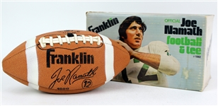 1970's Joe Namath New York Jets Player Endorsed Franklin Store Model Football w/ Original Box
