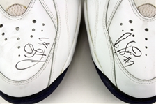 1990's Game Worn Signed Basketball Sneakers - Lot of 3 Pairs w/ Dennis Scott, Shawn Bradley & Dajuan Eubanks (MEARS LOA/JSA)