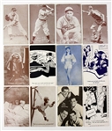 1940s Exhibit Card Collection - Lot of 12 w/ Baseball, Monkey Housewifes, The Four Seasons & More 