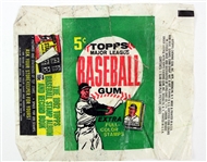 1962 Topps Baseball Trading Card Pack Wrapper