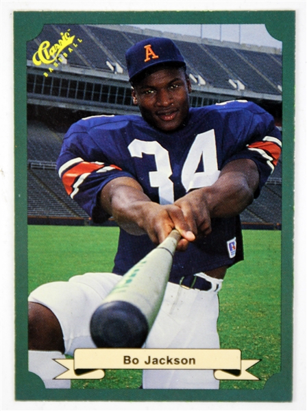 1987 Bo Jackson Auburn Tigers Classic Trading Card