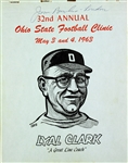 1963 Woody Hayes Ohio State Buckeyes Signed Ohio State Football Clinic Program (JSA) 