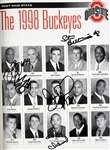 1998 (November 21) Ohio State Buckeyes Ticket Stub & Multi Signed Game Program w/ 12 Signatures (JSA)