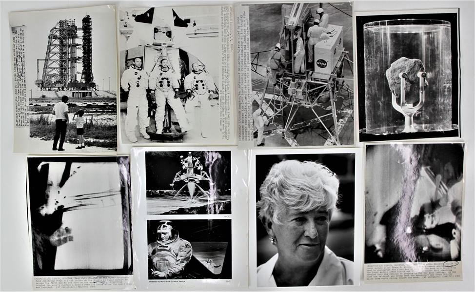 1969 NASA Apollo 11 Mission Laser Photo Collection - Lot of 12