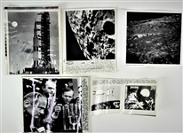 1969 NASA Apollo 11 Mission Laser Photo Collection - Lot of 11