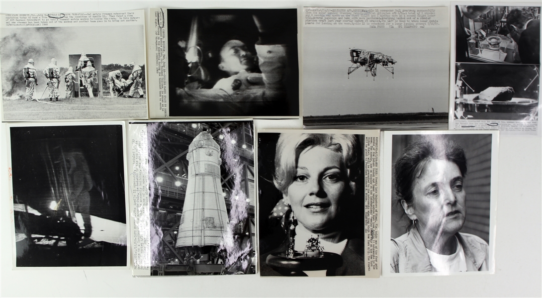 1969 NASA Apollo 11 Mission Laser Photo Collection - Lot of 13