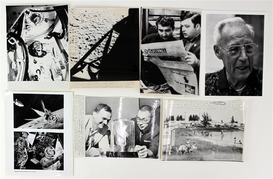 1969 NASA Apollo 11 Mission Laser Photo Collection - Lot of 12