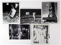1969 NASA Apollo 11 Mission Laser Photo Collection - Lot of 13