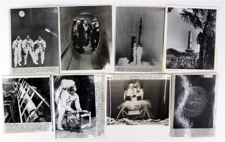 1969 NASA Apollo 11 Mission Laser Photo Collection - Lot of 15