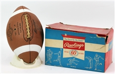1960s Rawlings DF18 Official Gyro-Metric Store Model Football Like New w/ Original Box