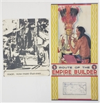 1960-70s Richard Nixon and Route of the Empire Builder Posters (Lot of 4)