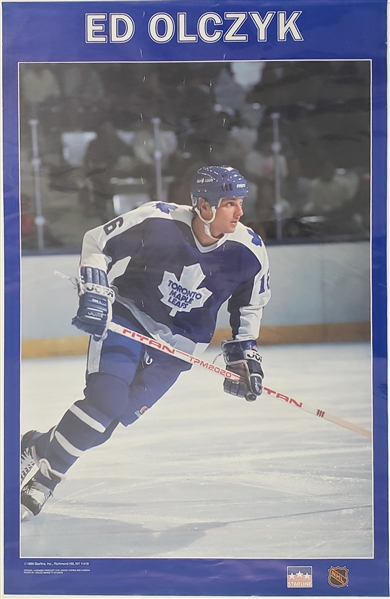 1988 Ed Olczyk Toronto Maple Leafs 22.5x34.5 Poster 