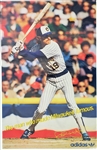 1980s Robin Yount Milwaukee Brewers Adidas 22 x 34 Poster 
