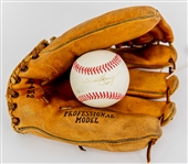 1950s-80s Hank Bauer New York Yankees Store Model MW Sporting Goods Mitt & Signed OAL Brown Basbeall (JSA) 