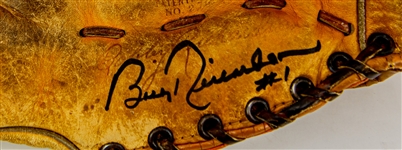 1950's-90's Bobby Richardson New York Yankees Memorabilia Collection - Lot of 3 w/ Store Model Mitt, Signed Store Model Mitt & Signed OAL Brown Baseball (JSA)