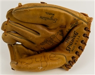 1960's-80's Don Drysdale Los Angeles Dodgers Store Model Spalding Mitt & Signed OAL Brown Baseball (JSA)