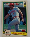 1970's-90's Johnny Bench Cincinnati Reds Store Model Rawlings Catcher Mitt & Signed ONL White Baseball (JSA)