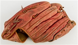 1970's-90's Hank Aaron Atlanta Braves Store Model MacGregor Mitt & Signed Baseball 