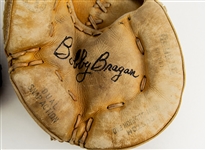 1960's-2000's Bobby Bragan Brooklyn Dodgers Signed Catchers Mitts & OAL Budig Baseball - Lot of 3 (JSA) 