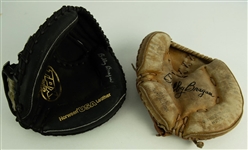1960's-2000's Bobby Bragan Brooklyn Dodgers Signed Catchers Mitts & OAL Budig Baseball - Lot of 3 (JSA) 
