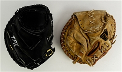 1960's-2000's Bobby Bragan Brooklyn Dodgers Signed Catchers Mitts & OAL Budig Baseball - Lot of 3 (JSA) 