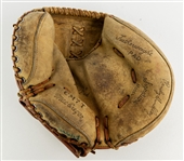 1970's-90's Randy Hundley Chicago Cubs Store Model MacGregor Catcher Mitt & Signed ONL White Baseball (JSA)