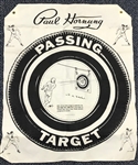1966 Paul Hornung Green Bay Packers Store Model Wilson Player Endorsed Football w/ 29 x 36 Passing Target & Kicking Tee