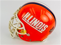2001 Brandon Moore Illinois Fighting Illini Signed Game Worn Football Helmet (MEARS LOA/JSA)