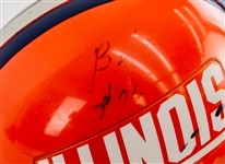 2001 Brandon Moore Illinois Fighting Illini Signed Game Worn Football Helmet (MEARS LOA/JSA)