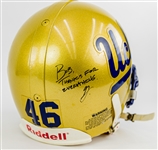 2001-02 Garrett Lepisto UCLA Bruins Signed Game Worn Football Helmet (MEARS LOA/JSA)