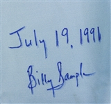 1979 Billy Sample Texas Rangers Signed Game Worn Road Jersey (MEARS A7/JSA)