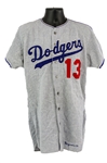 1971 Joe Ferguson Los Angeles Dodgers Game Worn Road Jersey (MEARS A10) One Year Only Style