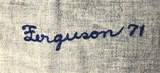 1971 Joe Ferguson Los Angeles Dodgers Game Worn Road Jersey (MEARS A10) One Year Only Style