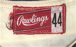 1963 Bo Belinsky Los Angeles Angels Game Worn Home Uniform (MEARS A10)