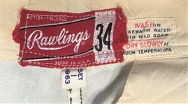 1963 Bo Belinsky Los Angeles Angels Game Worn Home Uniform (MEARS A10)