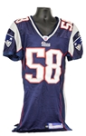2005 Matt Chatham New England Patriots Game Worn Home Jersey (MEARS A10/Team COA)