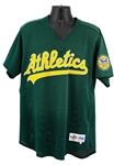1995 Dennis Eckersley Oakland Athetics Batting Practice Jersey (MEARS LOA)
