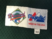1995 Dennis Eckersley Oakland Athetics Batting Practice Jersey (MEARS LOA)