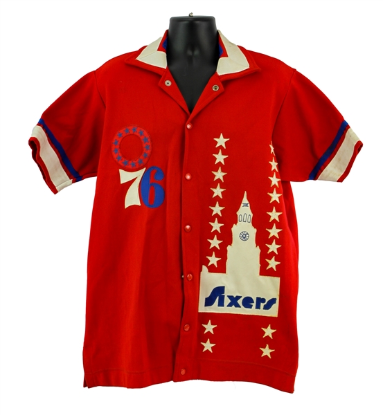 1977-78 Joe Bryant Philadelphia 76ers Shooting Shirt (MEARS LOA)
