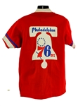 1977-78 Joe Bryant Philadelphia 76ers Shooting Shirt (MEARS LOA)