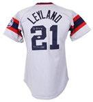 1985 Jim Leyland Chicago White Sox Signed Game Worn Road Jersey (MEARS A10/Beckett/JSA)